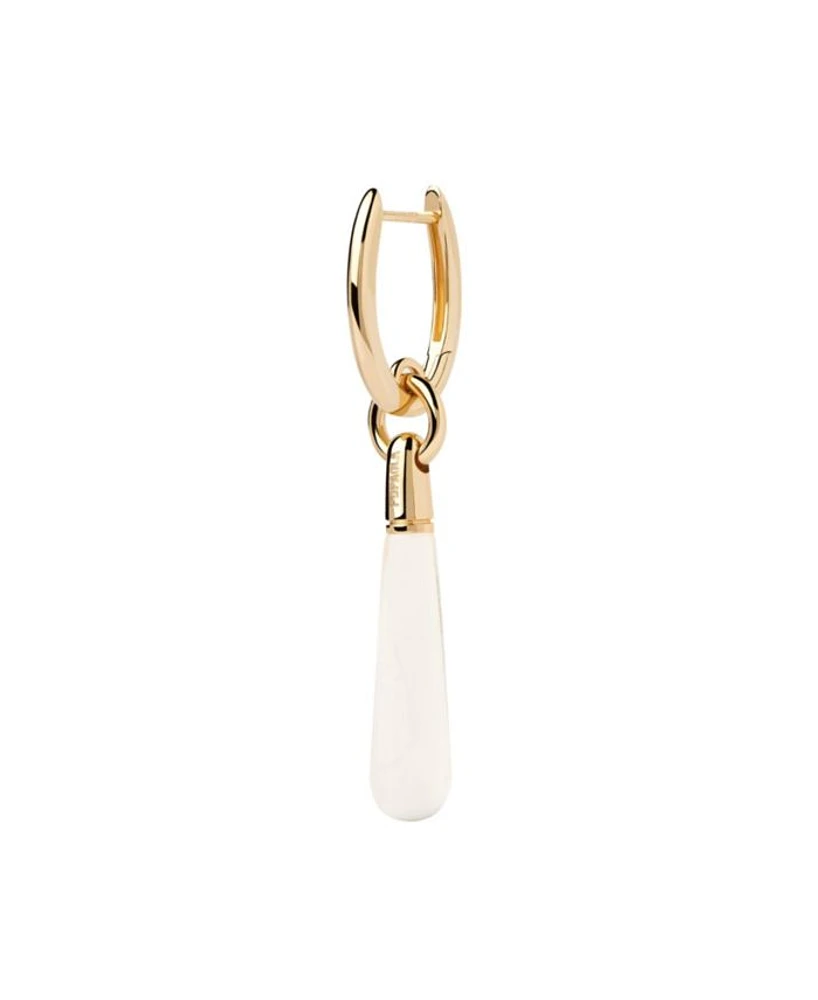 Women's Rock Crystal Large Jupiter Single Hoop