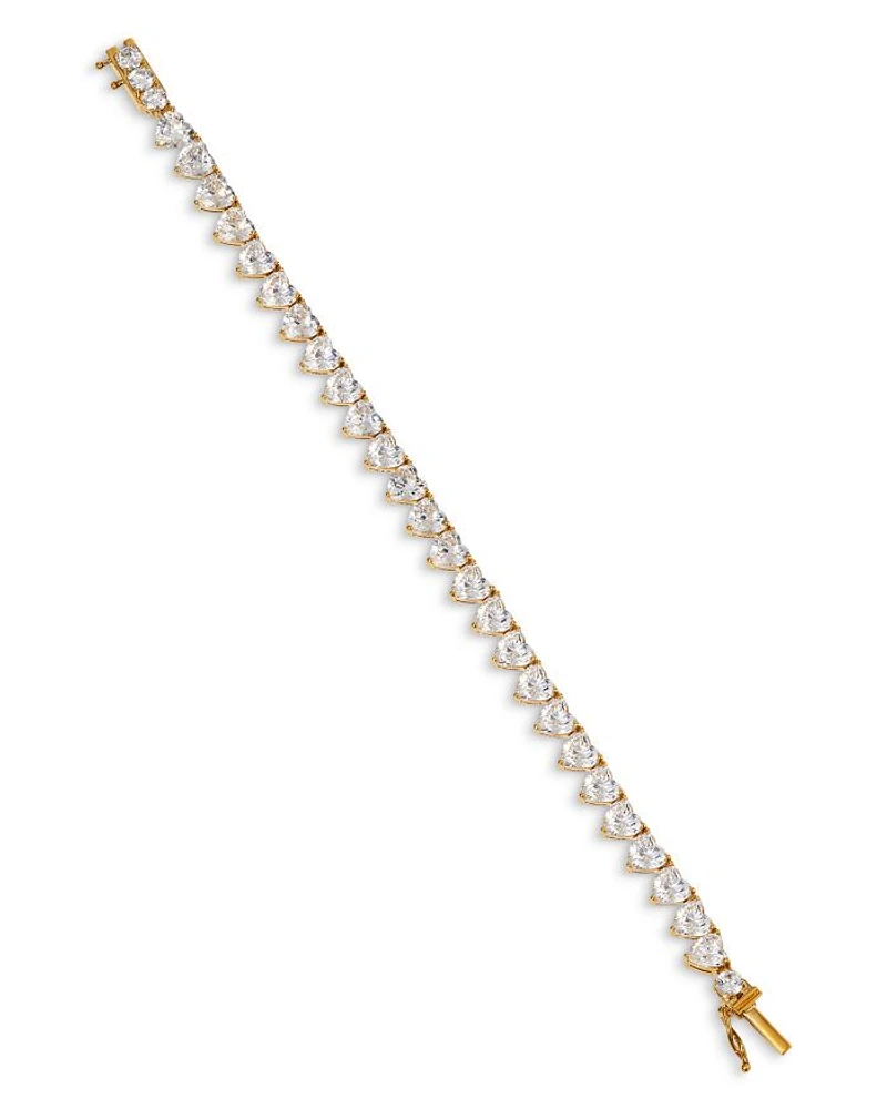 Real Love Heart Cubic Zirconia Flex Bracelet