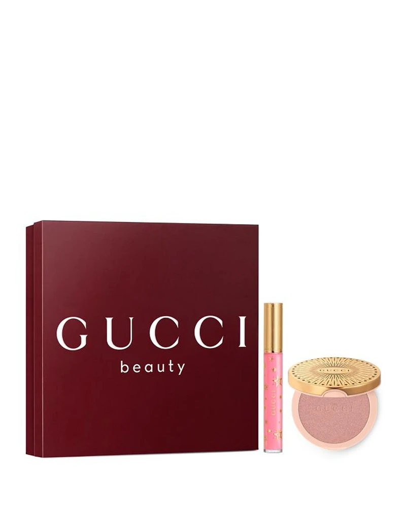 2 Piece Glow Highlighter & Lip Gloss Gift Set ($101 value)