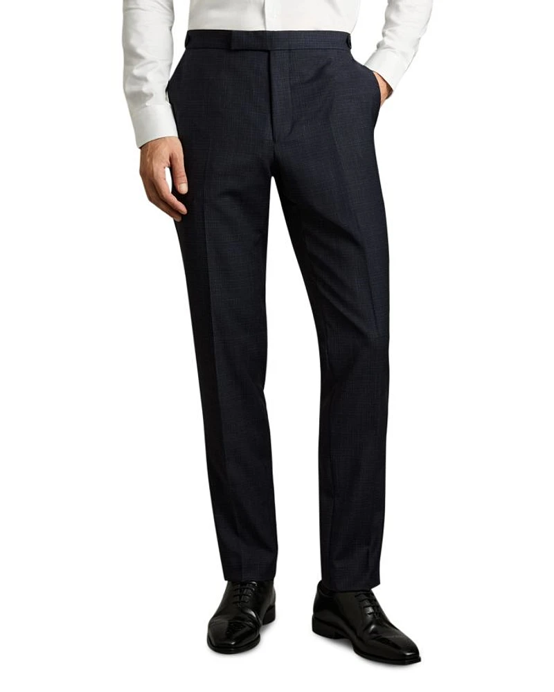 Slim Fit Hatch Textured Mixer Dress Pants