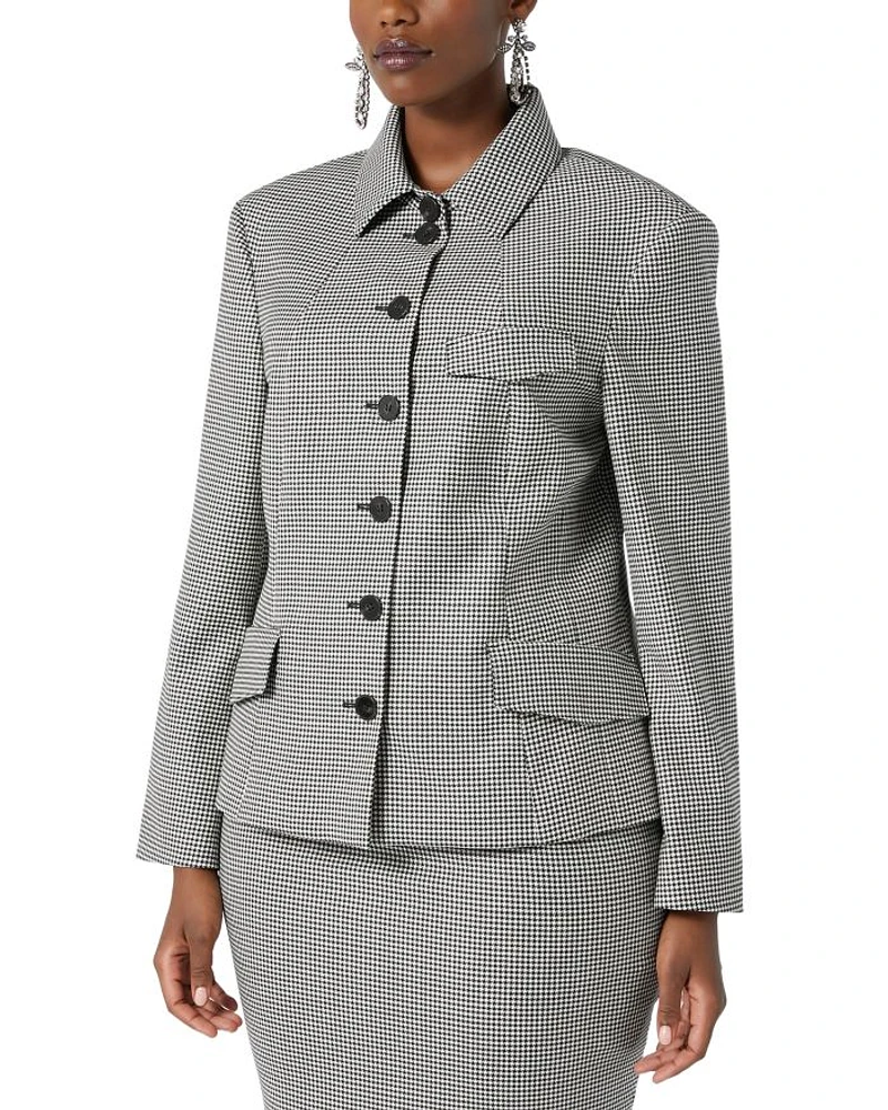 1A Uscita Teglia Houndstooth Jacket