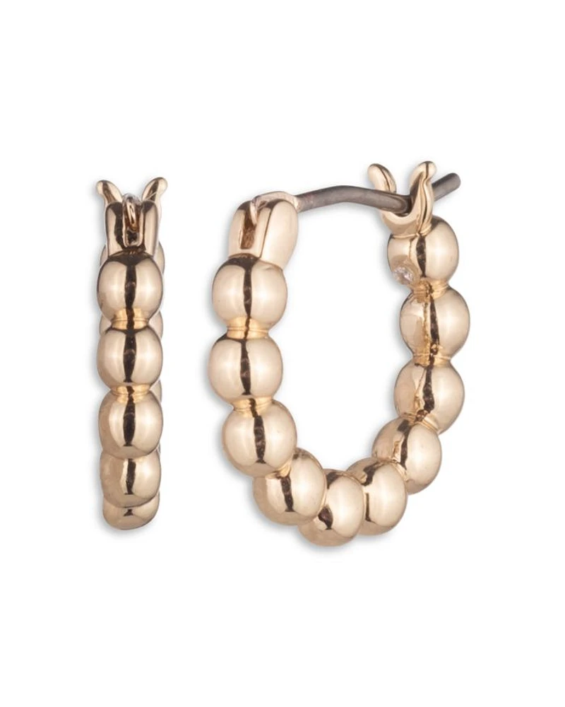 Bead Hoop Earrings