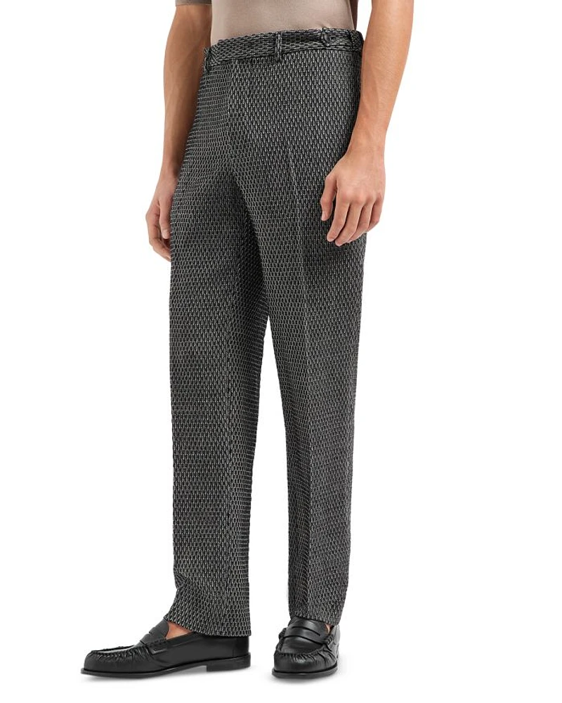 Textured Wool Trousers