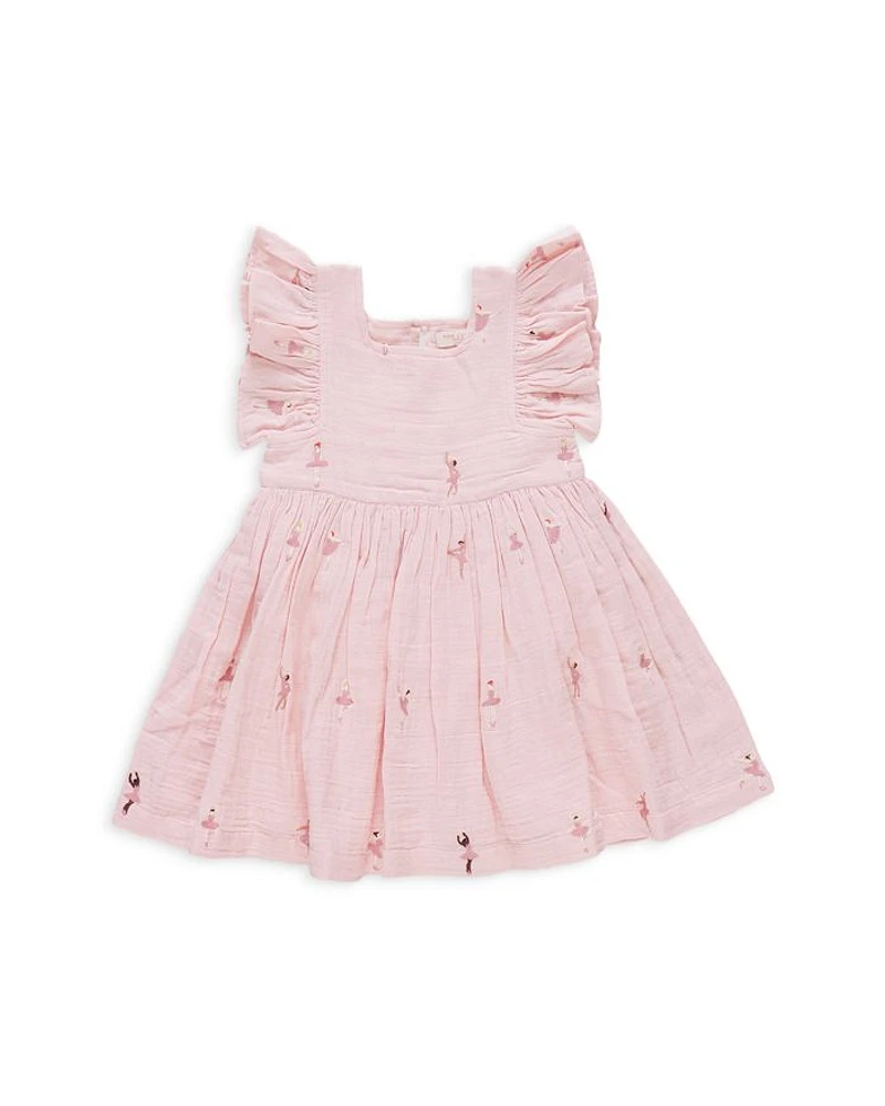 Girls' Elise Ballerina Gauze Dress - Little Kid