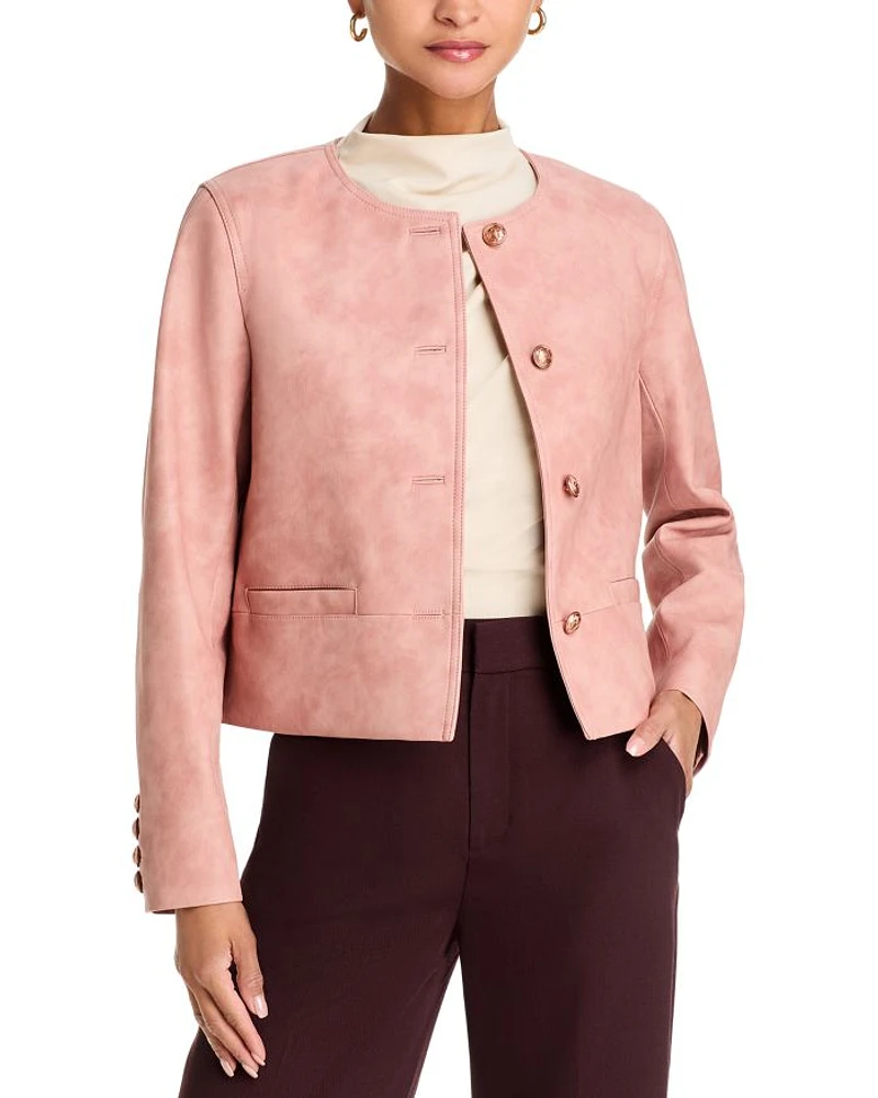 Lyles Faux Leather Jacket