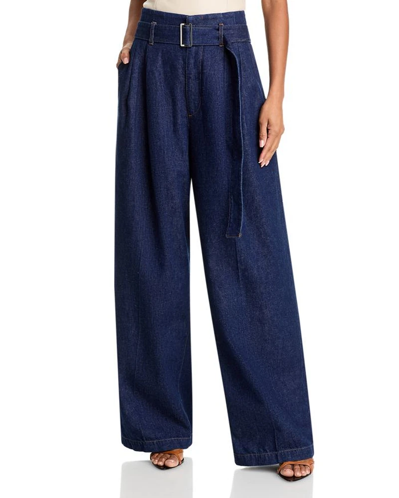 The Paper Bag High Rise Trouser Jeans Rinse