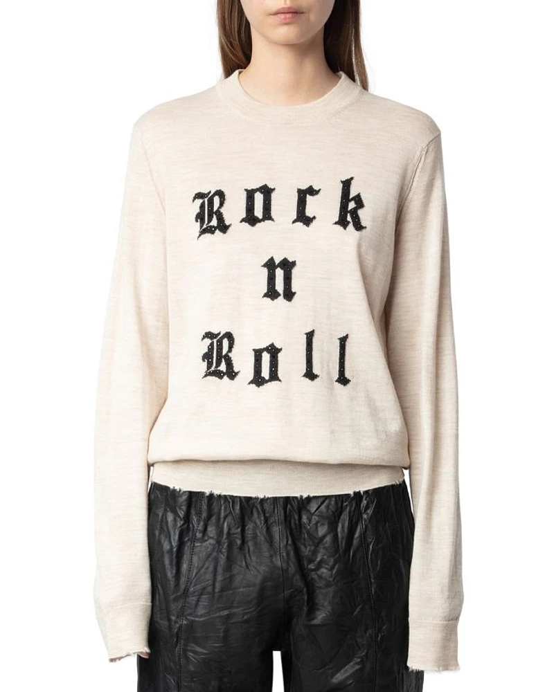 Ivy Rock N Roll Graphic Wool Sweater