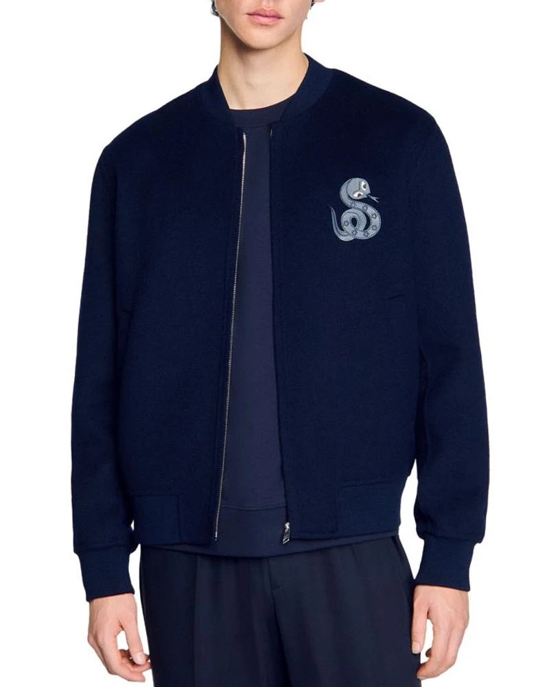 Double Faced Snake Detail Jacket