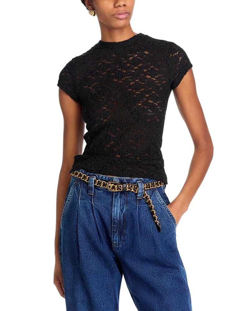 Puckered Lace Top - Exclusive