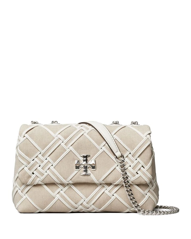 Kira Woven Canvas Small Convertible Shoulder Bag