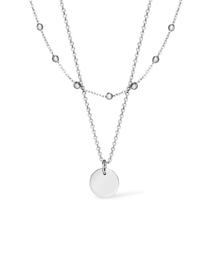 Willow Silver Coin Necklace Set