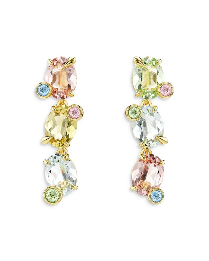 Gema Multicolor Crystal Asymmetrical Drop Earrings