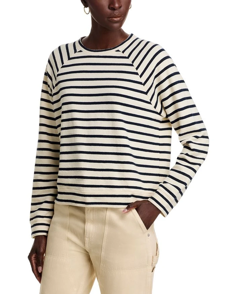 Loopback Franny Stripe Sweatshirt
