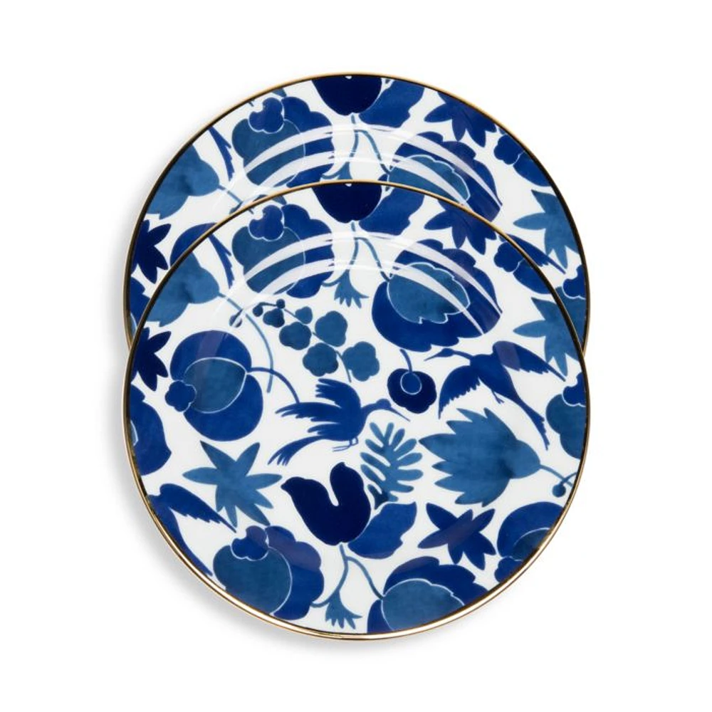 Wildbird Dessert Plates, Set of 2