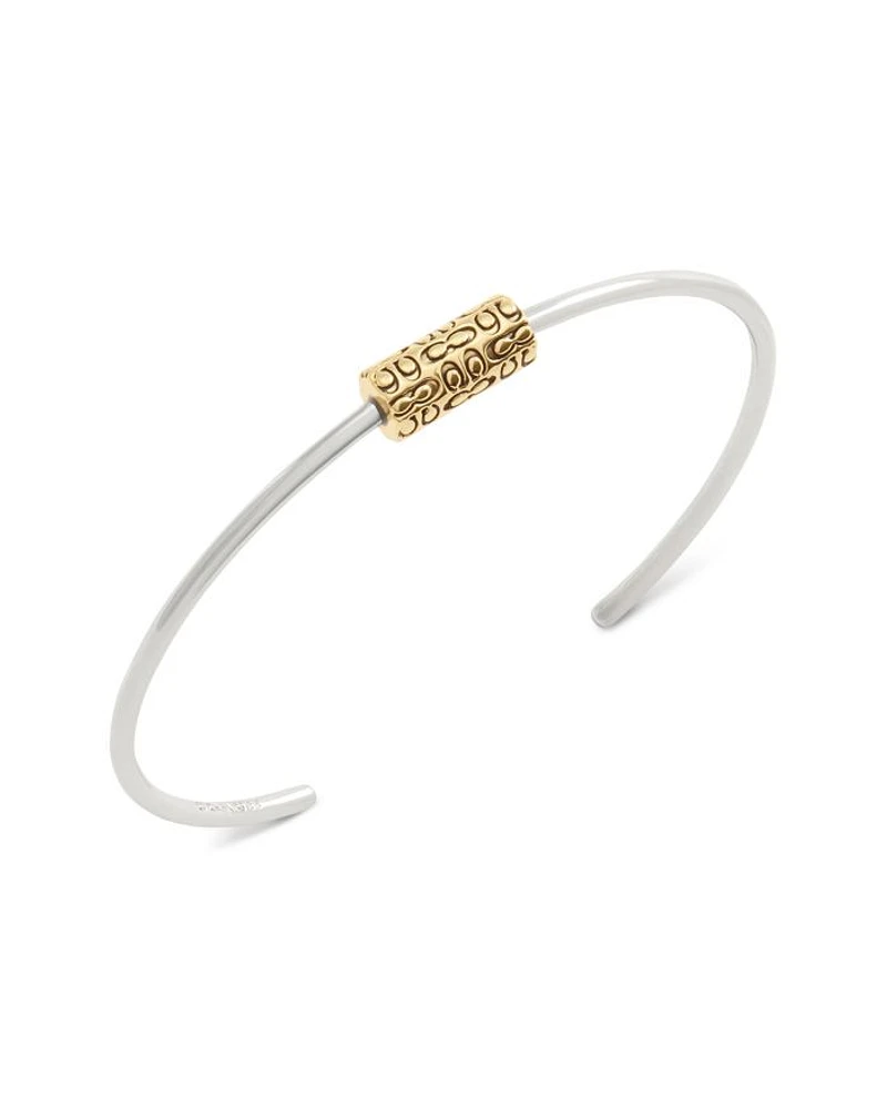 Signature Quilted Tube Cuff Bracelet