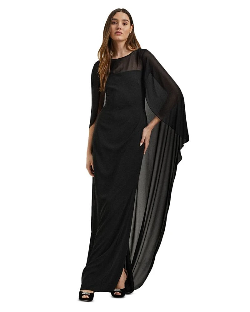 Georgette Cape Gown