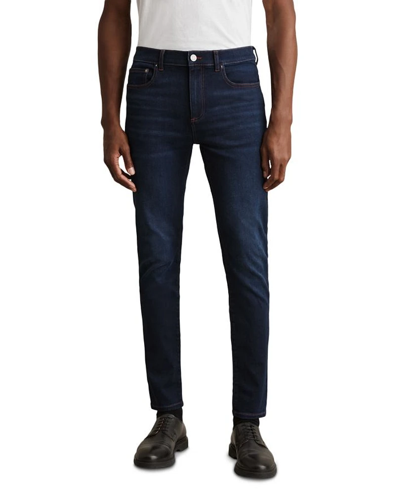 Bleaker Skinny Fit Jeans Washed Dark Indigo