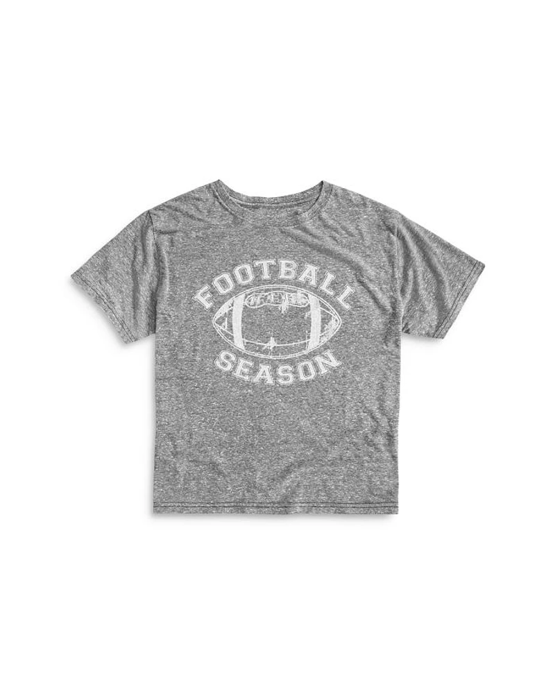 Boys' Football Season Tri Blend Crewneck Tee - Big Kid