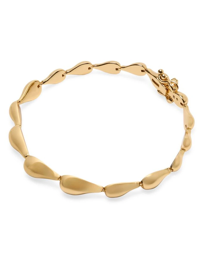 Molten Flex Bracelet in Gold Tone