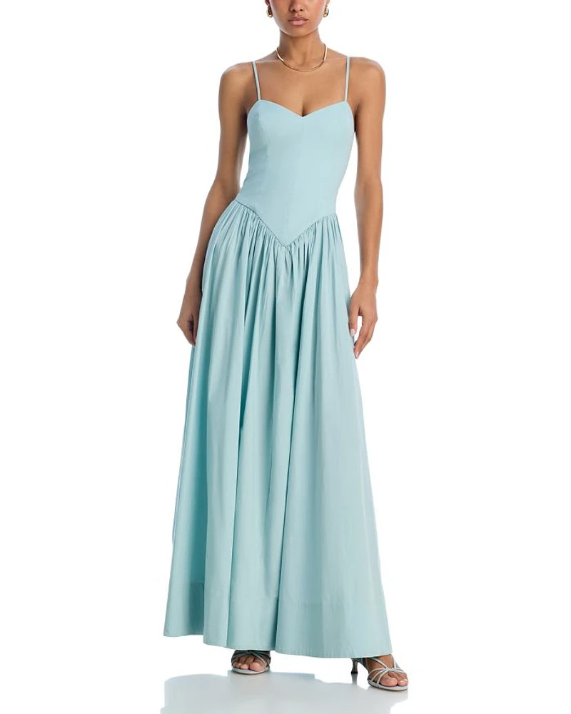 V Neck Maxi Dress