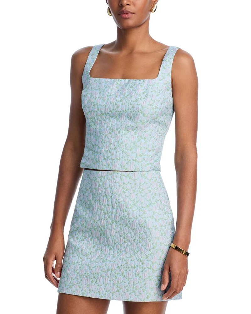 Floral Brocade Top - Exclusive