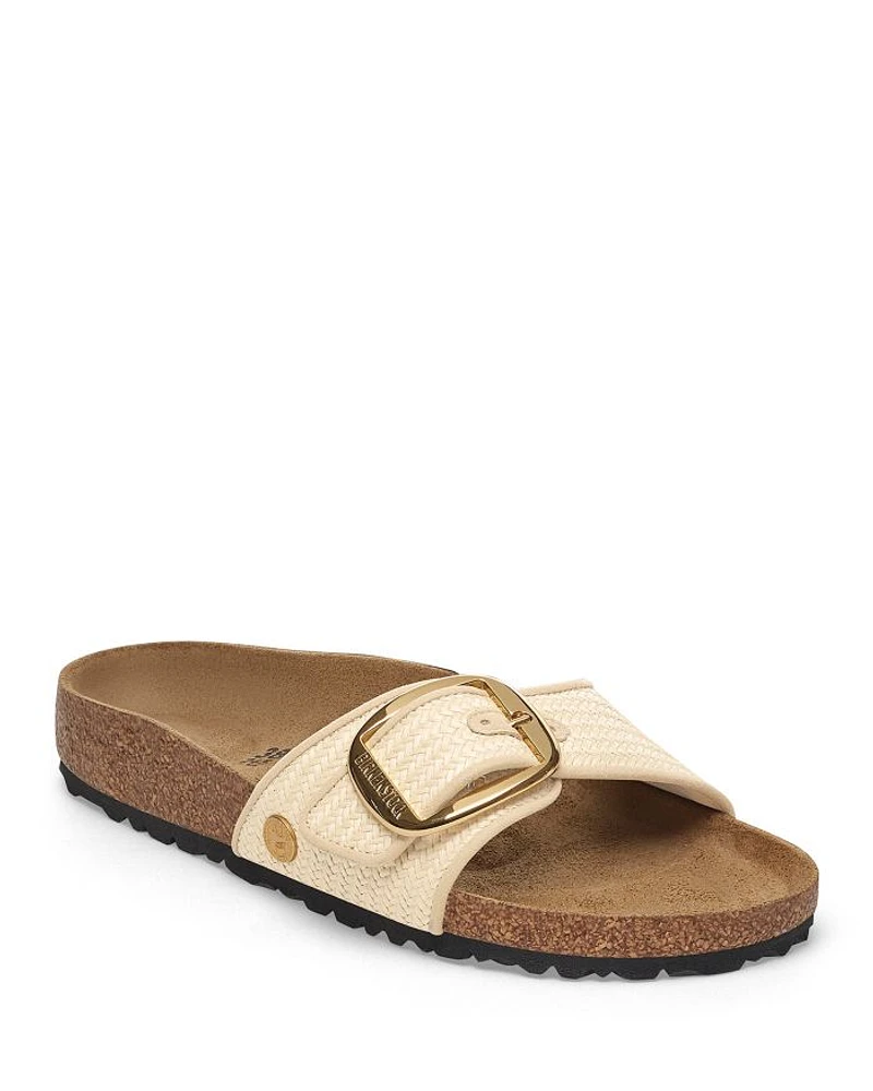Women's Madrid Big Buckle Raffia Sandals