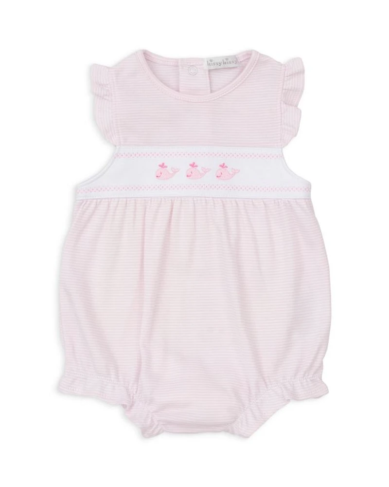 Girls' Striped Bubble Romper - Baby