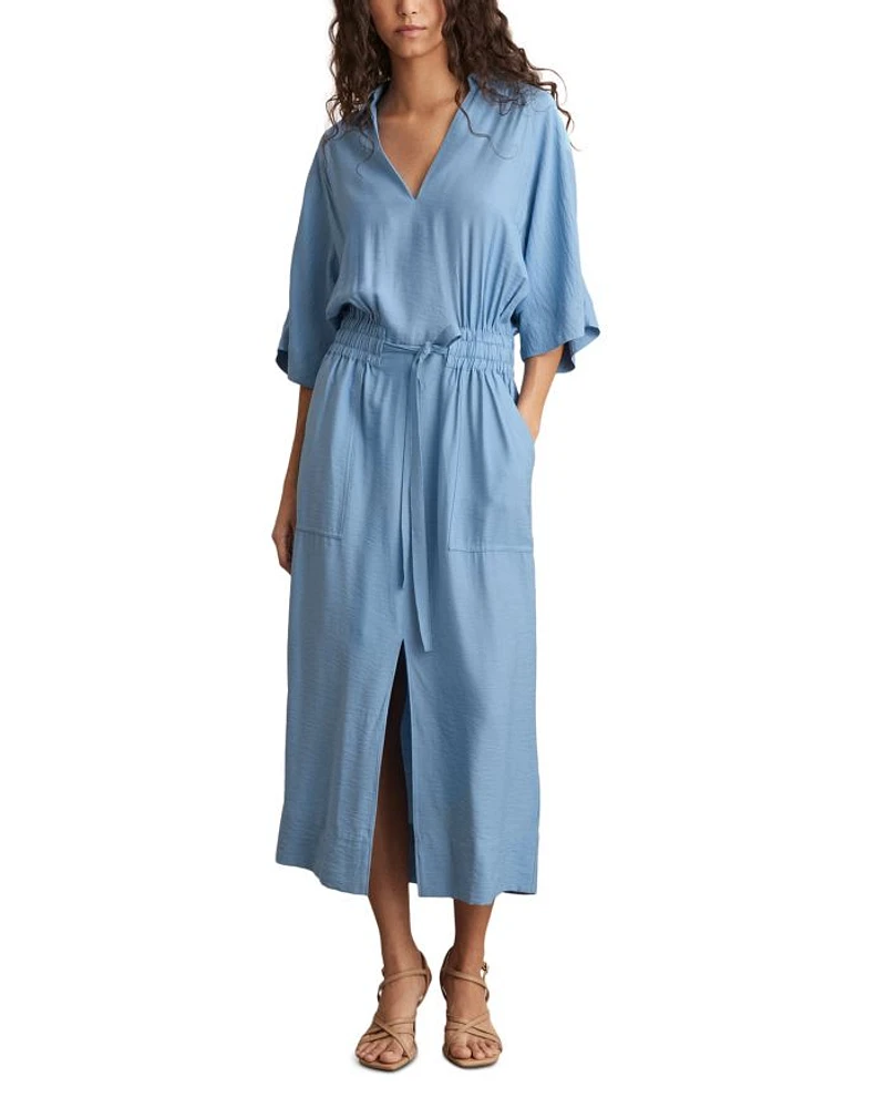 Cecelia Shirred Waist Midi Dress