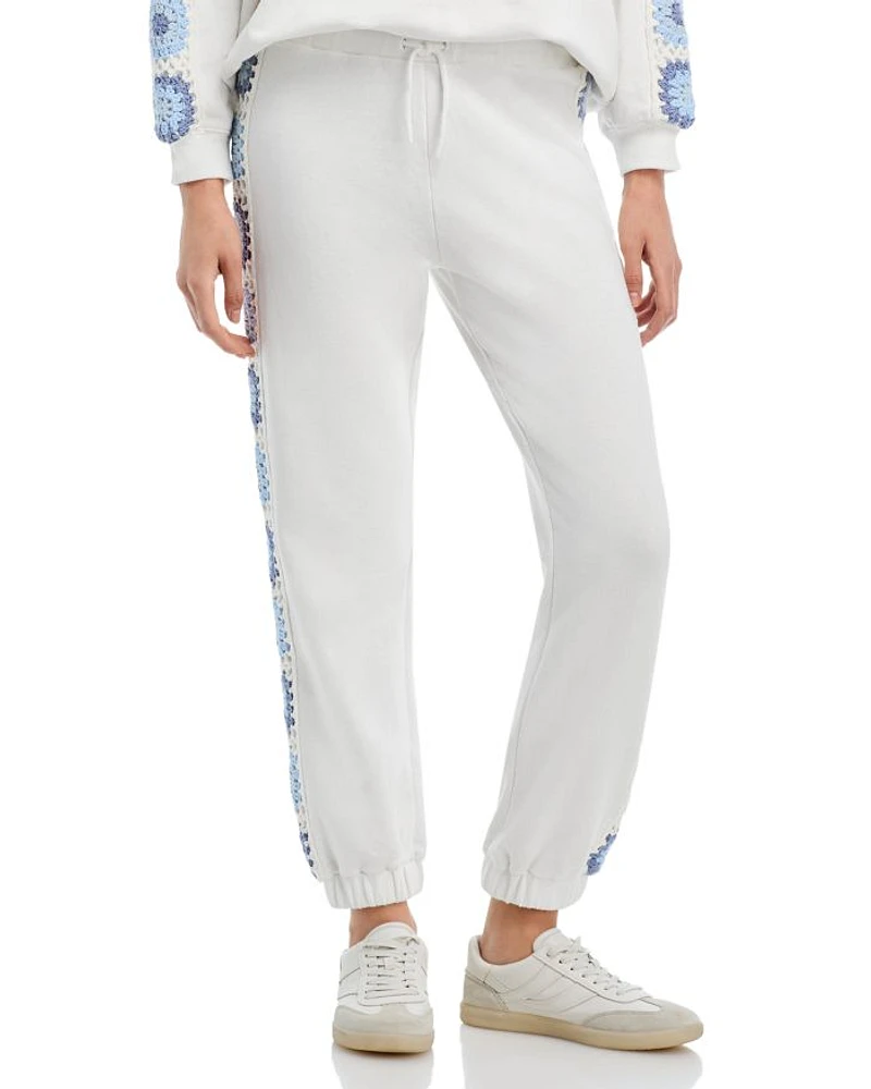 Crochet Trim Jogger Pants