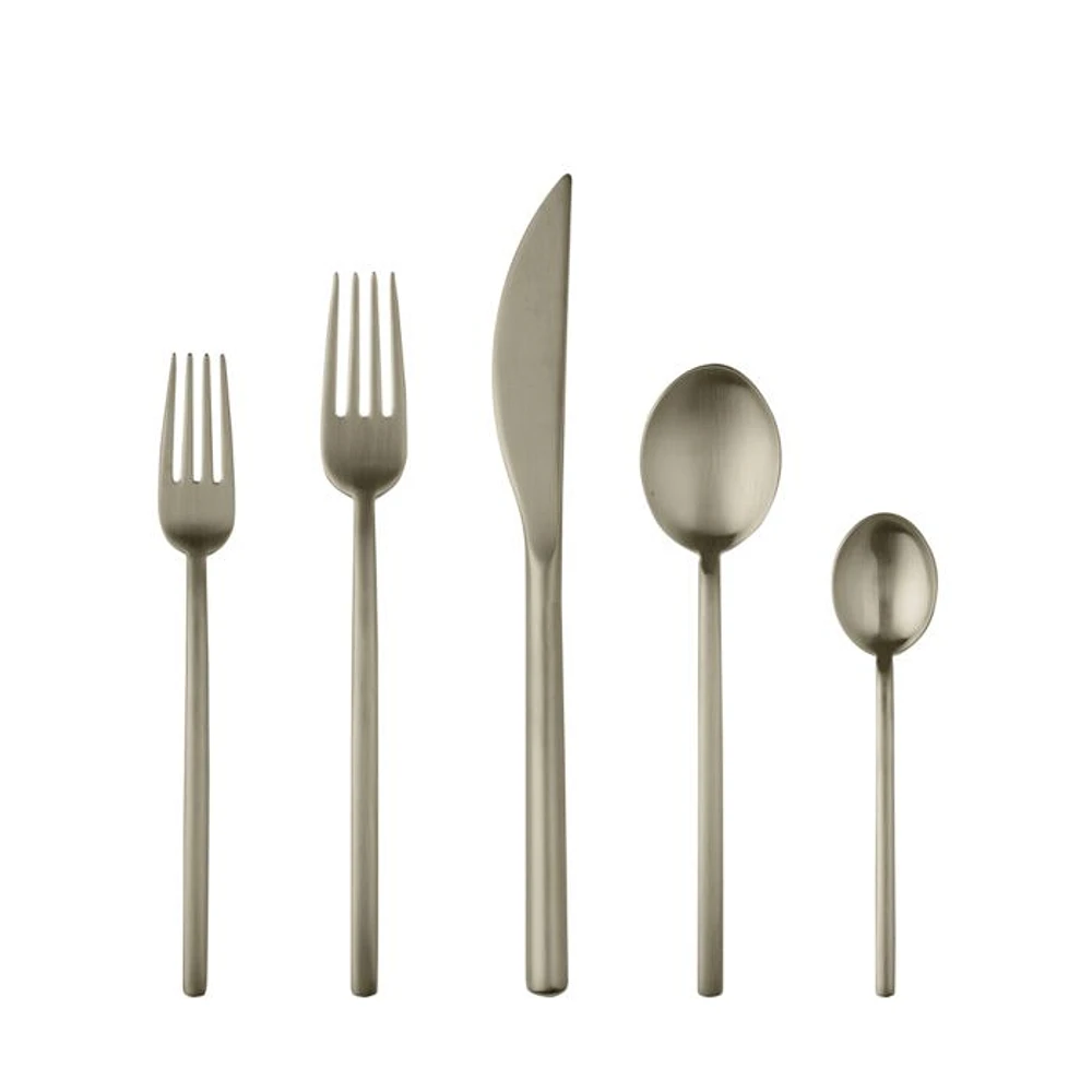 Duo Ice Flatware 5-Piece Place Setting