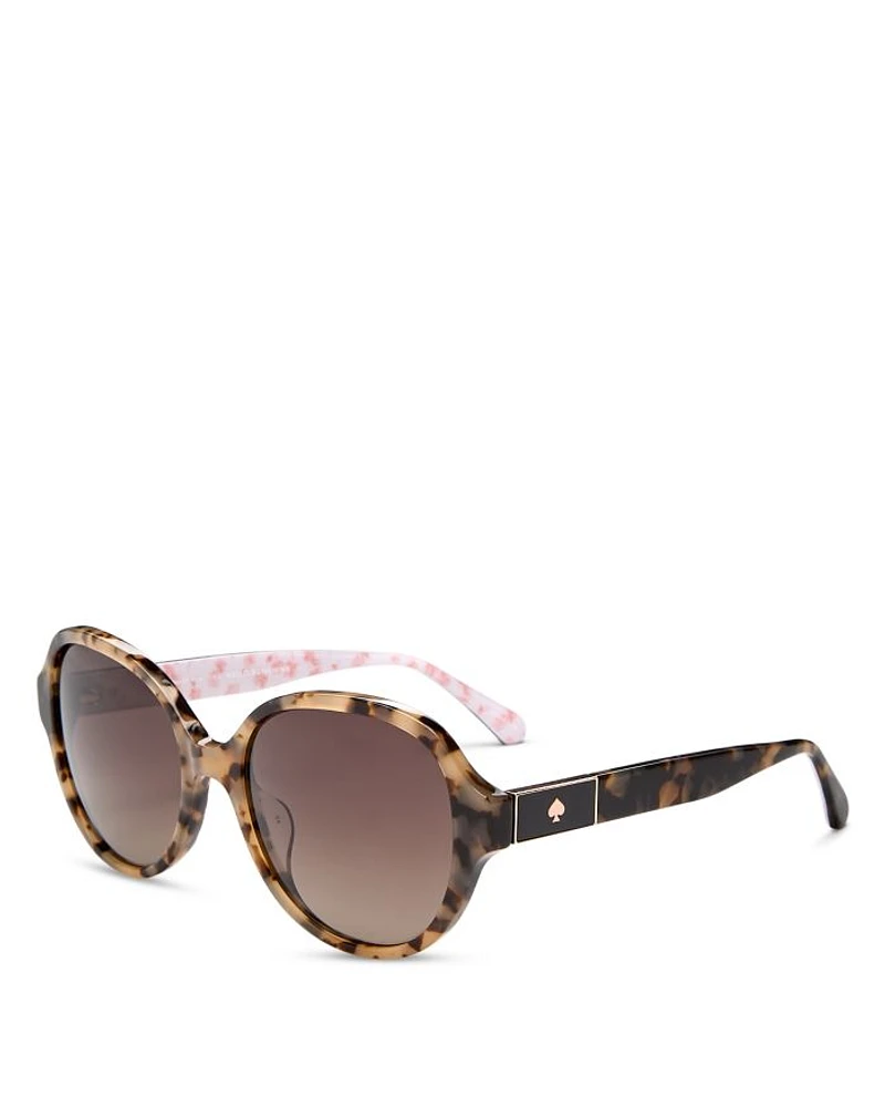 Emalie Round Sunglasses, 56mm