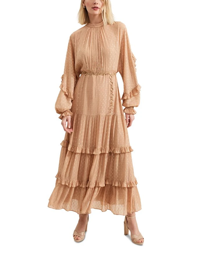 Priscillan Tiered Maxi Dress