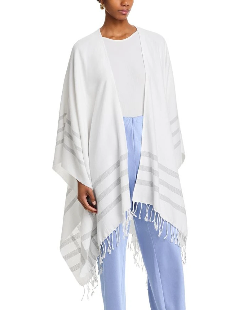 Woven Cotton Cashmere Cape