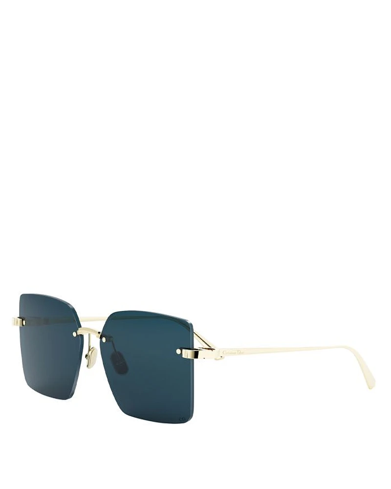 CDior S3U Square Sunglasses, 60mm