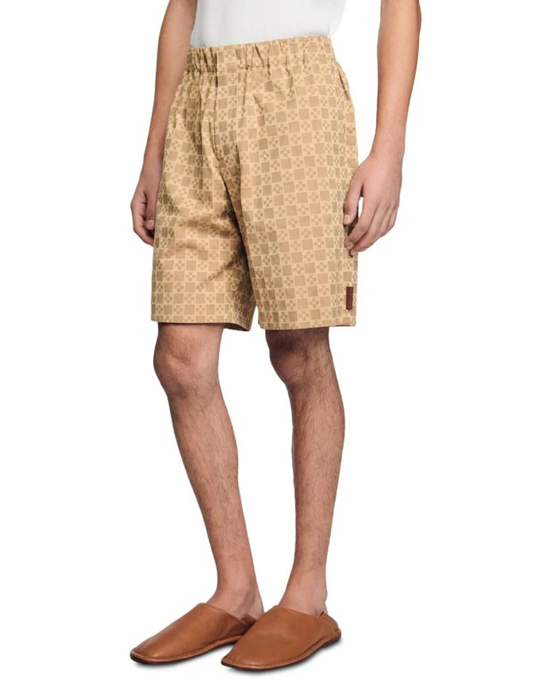 Printed Pull On Shorts