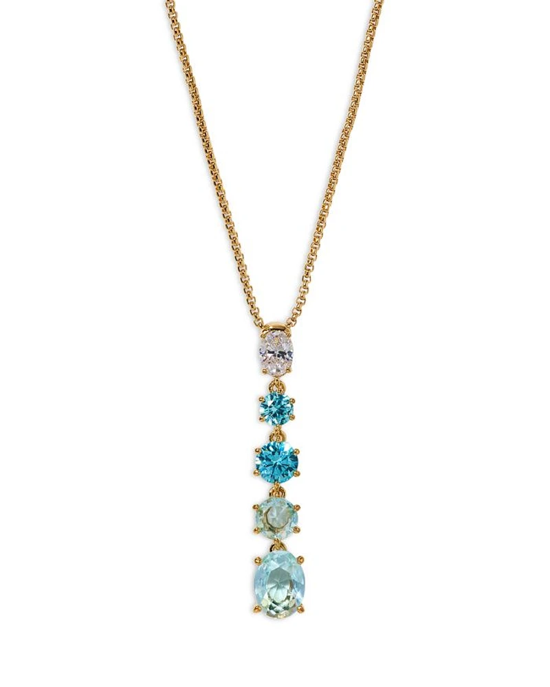 Natural Beauty Y Pendant Necklace, 16"-18"