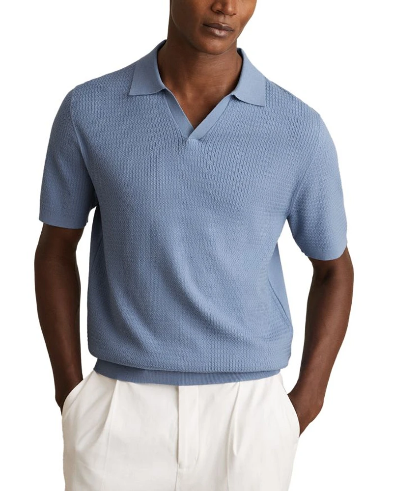 Open Collar Soft Polo Shirt
