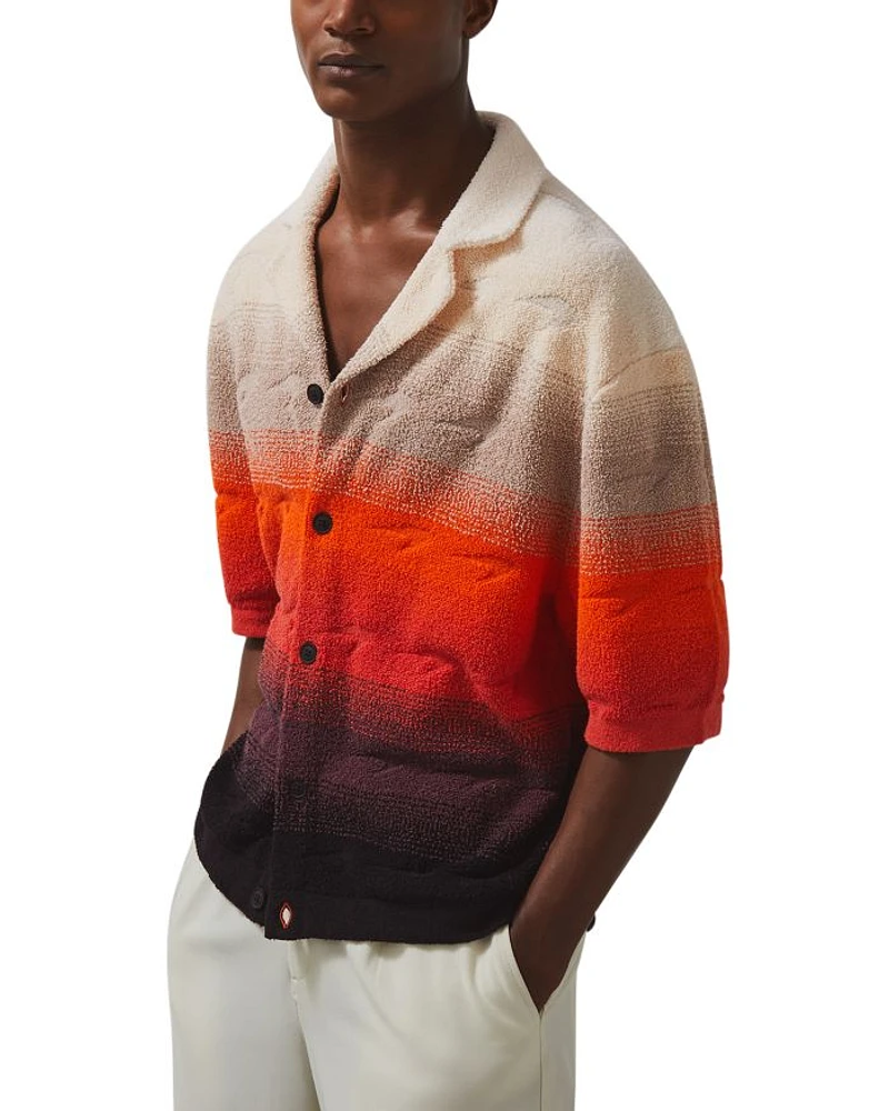 Short Sleeve Knitted Towelling Shirt
