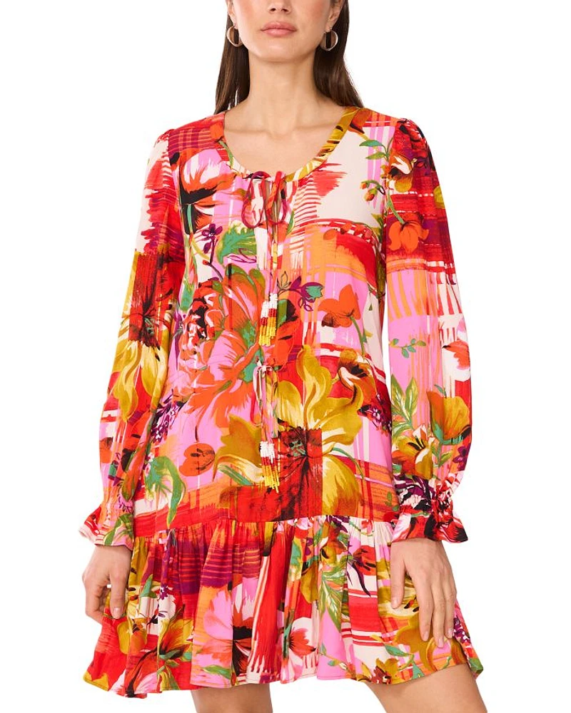 Floral Print Mini Dress