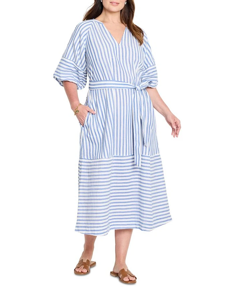 Striped Belted Dress