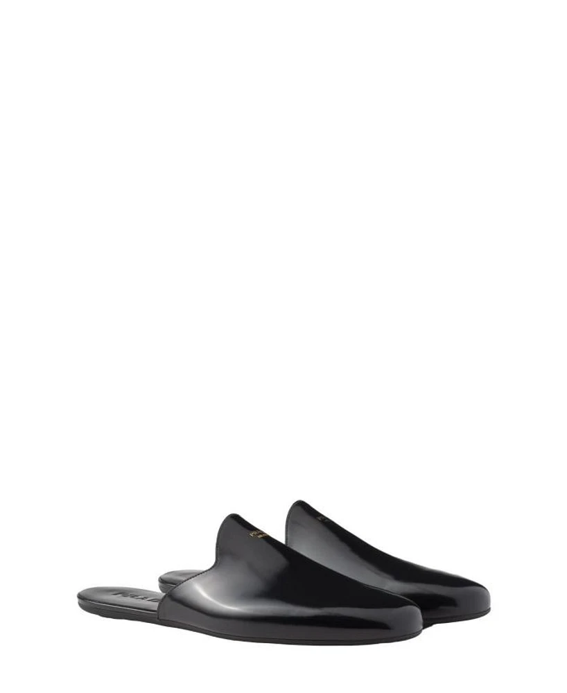 Men's Brushed Leather Slippers