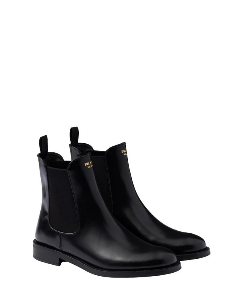Women's Brushed Leather Ankle Boots