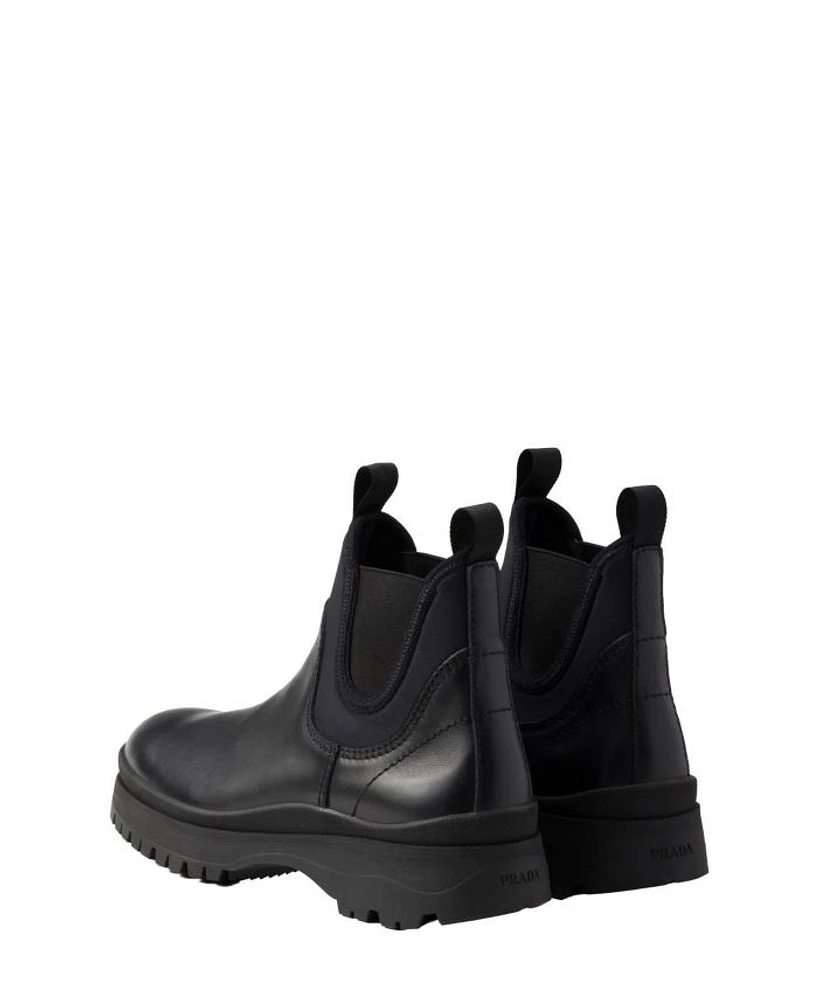 Men's Leather and Stretch Fabric Brixxen Boots