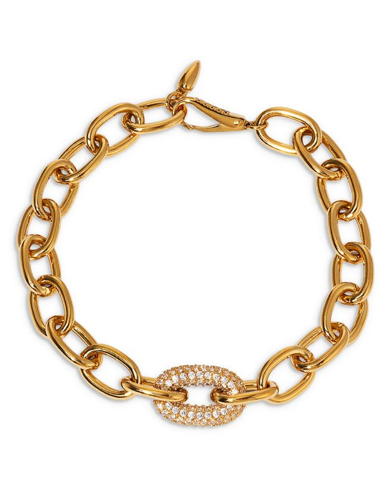Alma Pavé Link Chain Bracelet