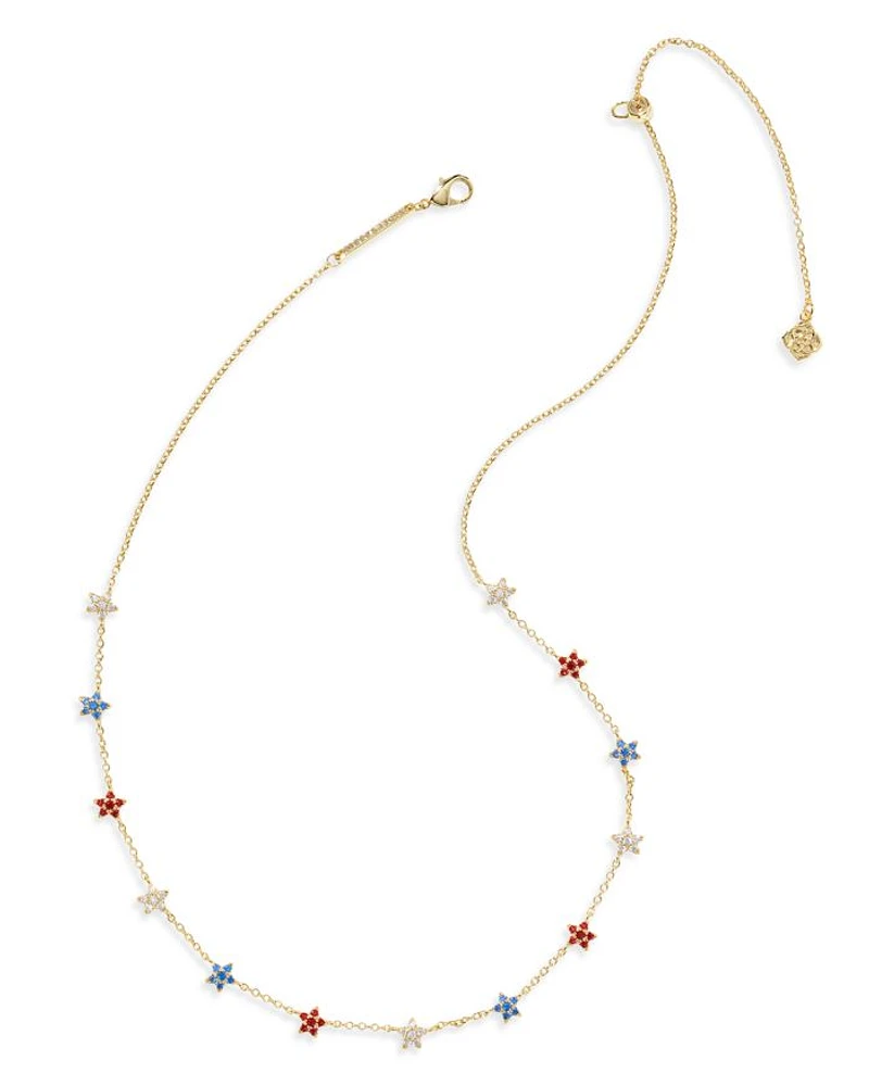 Sierra Star Crystal Strand Necklace, 19"