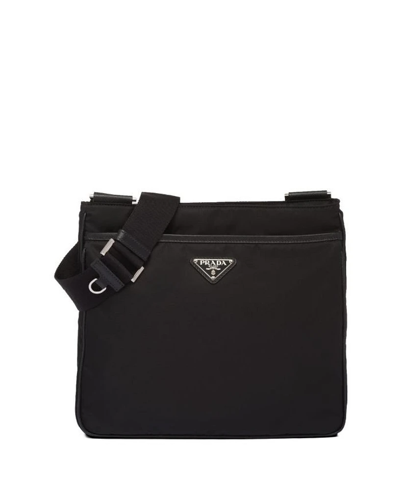 Re-Nylon and Saffiano Shoulder Bag