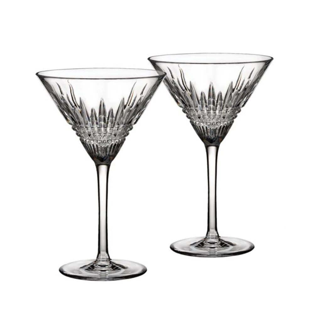 Lismore Diamond Martini Glasses, Set of 2