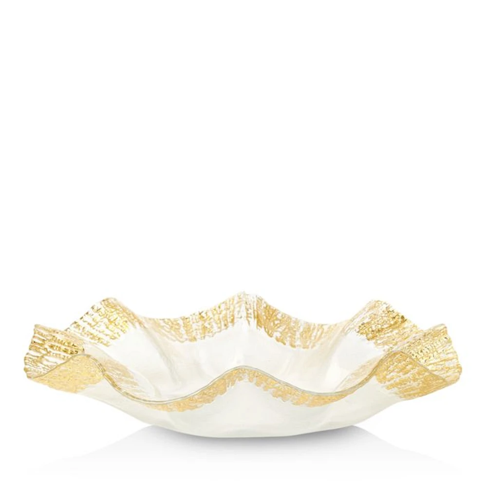 Rufolo Glass Gold Platter