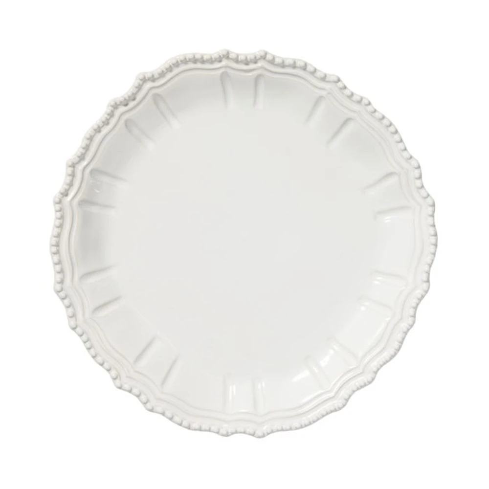 Incanto Stone White Baroque Round Platter