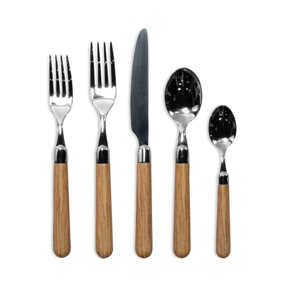Albero Oak 5-Piece Place Setting